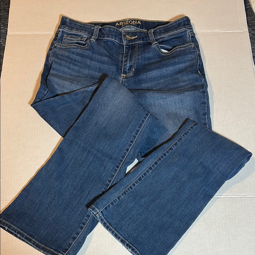 Arizona Jean Company Blue Flare & Wide Leg Jeans